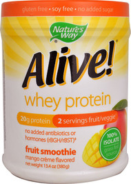 Natures Way Alive! Whey Protein Fruit Smoothie Mango Cr???me - 13.4 oz