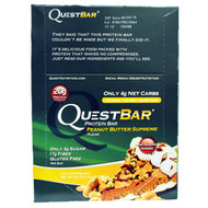 Quest Nutrition, QuestBar, Protein Bar, Peanut Butter Supreme, 12 Bars, 2.1 oz (60 g) Each