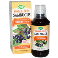 Natures Way, Sambucus, Standardized Elderberry, Sugar-Free Syrup, 8 fl oz (240 ml)