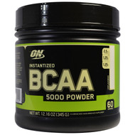 Optimum Nutrition, Instantized BCAA 5000 Powder, Unflavored, 12.16 oz (345 g)