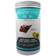 Designer Protein, Designer Whey, Natural 100% Whey Protein, Gourmet Chocolate, 2 lbs (908 g)