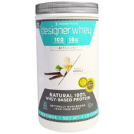 Designer Protein, Designer Whey, with Acti-Blend, Natural 100% Whey-Based Protein, French Vanilla, 2 lbs (908 g)