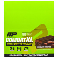 MusclePharm, Combat XL, High Protein Bar, Chocolate Brownie , 12 Bars, 38 oz (1080 g)