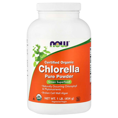 <img alt="NOW Foods, Certified Organic Chlorella, Pure Powder, 1 lb (454 g)" title="NOW Foods, Certified Organic Chlorella, Pure Powder, 1 lb (454 g),733739026385"