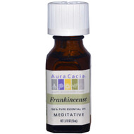 Aura Cacia, Pure Essential Oil, Frankincense, .5 fl oz (15 ml)