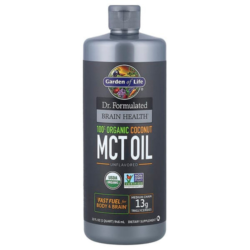 <img alt="Garden of Life, Dr. Formulated Brain Health, 100% Organic Coconut MCT Oil, Unflavored, 32 fl oz (946 ml)" title="Garden of Life, Dr. Formulated Brain Health, 100% Organic Coconut MCT Oil, Unflavored, 32 fl oz (946 ml),658010122238"