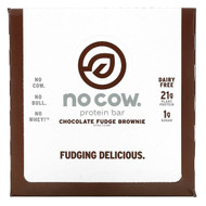 <img alt="No Cow, Protein Bar, Chocolate Fudge Brownie, 12 Bars, 2.12 oz (60 g) Each" title="No Cow, Protein Bar, Chocolate Fudge Brownie, 12 Bars, 2.12 oz (60 g) Each,852346005542"