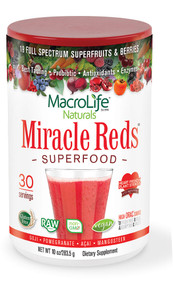 Macrolife Naturals, Miracle Reds, Superfood, Goji-Pomegranate-Acai-Mangosteen, 10 oz (283.5 g)