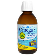 Natural Factors SeaRich Omega-3 with Vitamin D3 Lemon Meringue - 6.76 fl oz