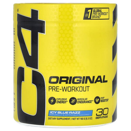 <img alt="C4 - Cellucor, C4 Original, Pre-Workout, Icy Blue Razz, 6.3 oz (180 g)" title="C4 - Cellucor, C4 Original, Pre-Workout, Icy Blue Razz, 6.3 oz (180 g),810390028405"
