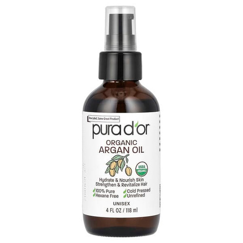 <img alt="Pura Dor, Organic Argan Oil, 4 fl oz (118 ml)" title="Pura Dor, Organic Argan Oil, 4 fl oz (118 ml),851615006068"