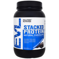 Evlution Nutrition Stacked Protein Powder Drink Mix Natural Flavors Chocolate Decadense -- 2 lbs