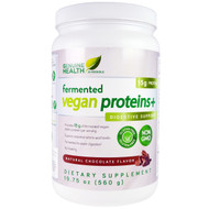 Genuine Health Corporation, Fermented Vegan Proteins, Digestive Support, Natural Chocolate Flavor, 19.75 oz (560 g)