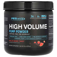 <img alt="PEScience, High Volume, Pump Powder, Caffeine-Free, Melon Berry Twist, 9.5 oz (270 g)" title="PEScience, High Volume, Pump Powder, Caffeine-Free, Melon Berry Twist, 9.5 oz (270 g),040232199233"