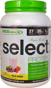 PEScience Select Vegan Protein Wild Berry - 27 Servings