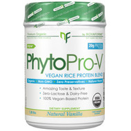 NovaForme, PhytoPro-V, Certified USDA Raw Organic Premium Vegan Rice Protein, Vanilla, 1.28 lbs (580 g)
