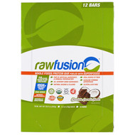 RawFusion, Whole Foods Protein Bar, Chocolate Coconut Chunk, 12 Bars, 2.5 oz (70 g) Each