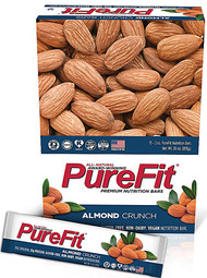 Pure Fit Bars, Premium Nutrition Bars, Almond Crunch, 15 Bars, 2 oz (57 g) Each