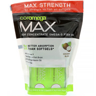 <img alt="Coromega, Max, High Concentrate Omega-3 Fish Oil, Coconut Bliss, 2,400 mg, 60 Squeeze Shots, 2.5 g Each" title="Coromega, Max, High Concentrate Omega-3 Fish Oil, Coconut Bliss, 2,400 mg, 60 Squeeze Shots, 2.5 g Each,689269455273"