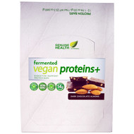 Genuine Health, Fermented Vegan Proteins+, Dark Chocolate Almond, 12 Protein Bars, 1.94 oz (55 g) Each