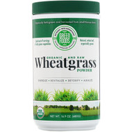 Green Foods Corporation, Organic and Raw Wheatgrass Powder, 16.9 oz (480 g)