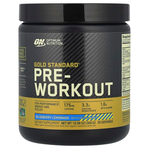 <img alt="Optimum Nutrition, Gold Standard Pre-Workout, Blueberry Lemonade, 10.58 oz (300 g)" title="Optimum Nutrition, Gold Standard Pre-Workout, Blueberry Lemonade, 10.58 oz (300 g),748927052961"