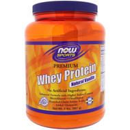 Now Foods, Sports, Premium Whey Protein, Natural Vanilla, 2 lbs (907 g)
