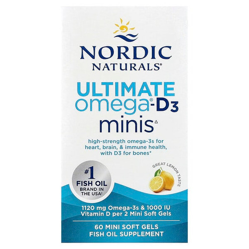 <img alt="Nordic Naturals, Ultimate Omega-D3 Minis, Great Lemon, 60 Mini Soft Gels" title="Nordic Naturals, Ultimate Omega-D3 Minis, Great Lemon, 60 Mini Soft Gels,768990061059"