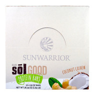 Sunwarrior, Organic Sol Good Protein Bars, Coconut Cashew, 12 Bars, 2.19 oz Each