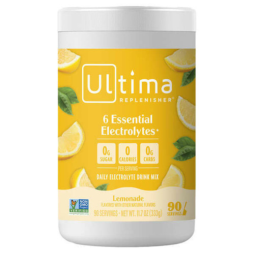 <img alt="Ultima Replenisher, Daily Electrolyte Drink Mix, Lemonade, 11.7 oz (333 g)" title="Ultima Replenisher, Daily Electrolyte Drink Mix, Lemonade, 11.7 oz (333 g),853218000634"