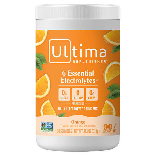 <img alt="Ultima Replenisher, 6 Essential Electrolytes, Daily Electrolyte Drink Mix, Orange, 11.1 oz (315 g)" title="Ultima Replenisher, 6 Essential Electrolytes, Daily Electrolyte Drink Mix, Orange, 11.1 oz (315 g),853218000139"