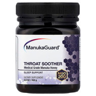 <img alt="ManukaGuard, Throat Soother, Manuka Honey, MGO 200, 8.8 oz (250 g)" title="ManukaGuard, Throat Soother, Manuka Honey, MGO 200, 8.8 oz (250 g),858631002180"