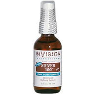 Invision International, Earths Finest, Silver 100, Spray, Ionic Silver Complex, 2 fl oz (59.2 ml)