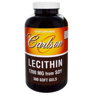 Carlson Labs, Lecithin, 1200 mg from Soy, 300 Soft Gels