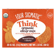 <img alt="Four Sigmatic, Think, Organic Elixir Mix With Lions Mane Mushroom & Rhodiola, Caffeine Free, 20 Packets, 0.1 oz (3 g) Each" title="Four Sigmatic, Think, Organic Elixir Mix With Lions Mane Mushroom & Rhodiola, Caffeine Free, 20 Packets, 0.1 oz (3 g) Each,4897039310394"