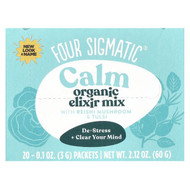 <img alt="Four Sigmatic, Calm, Organic Elixir Mix With Reishi Mushroom & Tulsi, Caffeine Free, 20 Packets, 0.1 oz (3 g) Each" title="Four Sigmatic, Calm, Organic Elixir Mix With Reishi Mushroom & Tulsi, Caffeine Free, 20 Packets, 0.1 oz (3 g) Each,4897039310363"