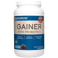 MRM, Nutrition, Gainer with1 Billion Probiotics, Chocolate, 3.3 lb (1,512 g)