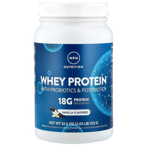 <img alt="MRM Nutrition, Whey Protein with Probiotics & Postbiotics, Vanilla, 2.03 lb (923 g)" title="MRM Nutrition, Whey Protein with Probiotics & Postbiotics, Vanilla, 2.03 lb (923 g),609492720023"