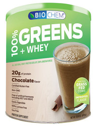 Biochem Sports, Greens and Whey Protein Powder,  Chocolate - 23.6 oz
