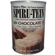 Natures Plus, Spiru-Tein, High Protein Energy Meal, Chocolate, 2.1 lbs. (952 g)