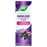 <img alt="Natures Way, Sambucus, Immune Elderberry Syrup, Ages 7+, 8 fl oz (240 ml)" title="Natures Way, Sambucus, Immune Elderberry Syrup, Ages 7+, 8 fl oz (240 ml),033674153338"