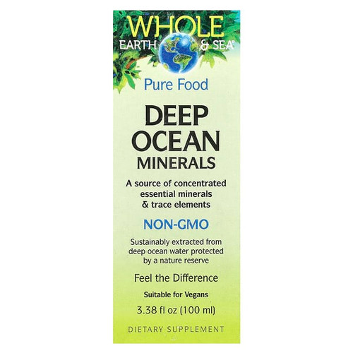 <img alt="Natural Factors, Whole Earth & Sea, Deep Ocean Minerals, 3.38 fl oz (100 ml)" title="Natural Factors, Whole Earth & Sea, Deep Ocean Minerals, 3.38 fl oz (100 ml),068958355146"