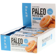 Julian Bakery, Paleo Protein Bar, Glazed Donut, 12 Bars, 2.12 oz (60 g) Each