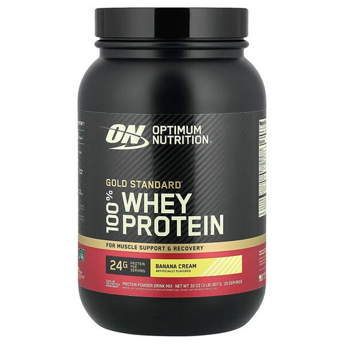 <img alt="Optimum Nutrition, Gold Standard 100% Whey Protein, Banana Cream, 2 lb (907 g)" title="Optimum Nutrition, Gold Standard 100% Whey Protein, Banana Cream, 2 lb (907 g),748927029567"
