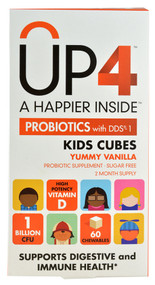 UP4 Probiotics Kids Cubes Yummy Vanilla -- 1 billion CFU - 60 Chewables