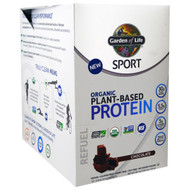 Garden of Life, Sport, Organic Plant-Based Protein, Refuel, Chocolate, 12 Packets, 1.6 oz (44 g) Each
