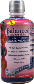 Heaven Sent Wellgenix Balanced Essentials Liquid Vitamins Berry -- 32 fl oz
