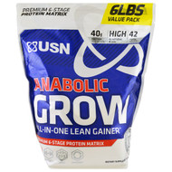 USN, Anabolic Grow, Cookies & Cream, 6 lbs (2.73