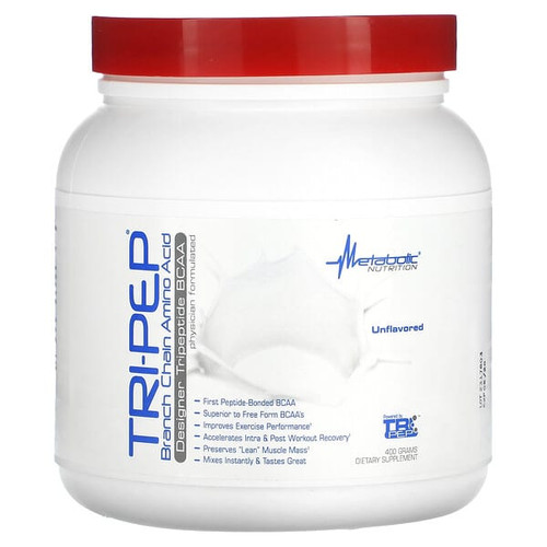 <img alt="Metabolic Nutrition, Tri-Pep, Branched Chain Amino Acid, Unflavored, 14.1 oz (400 g)" title="Metabolic Nutrition, Tri-Pep, Branched Chain Amino Acid, Unflavored, 14.1 oz (400 g),764779119911"