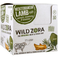 Wild Zora Meat & Veggie Bar Mediterranean Lamb w/ Spinach, Rosemary & Turmeric 1oz -- 10 Pack